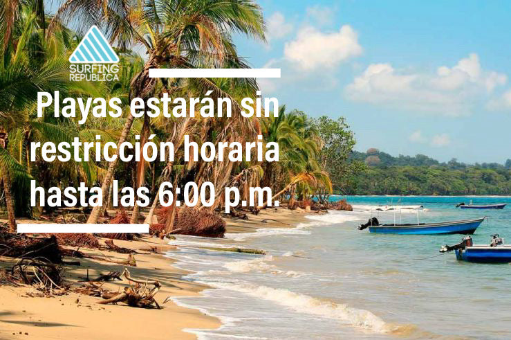Surfing Costa Rica - Playas estarán sin restricción horaria hasta las 6:00 p.m.